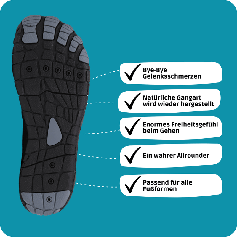 Classic - rutschfeste universal Barfußschuhe