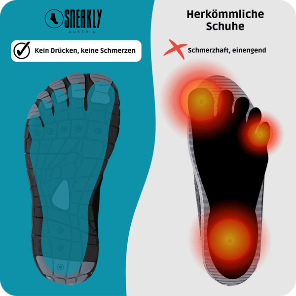 Sneakly Zero G - rutschfeste universal Barfußschuhe